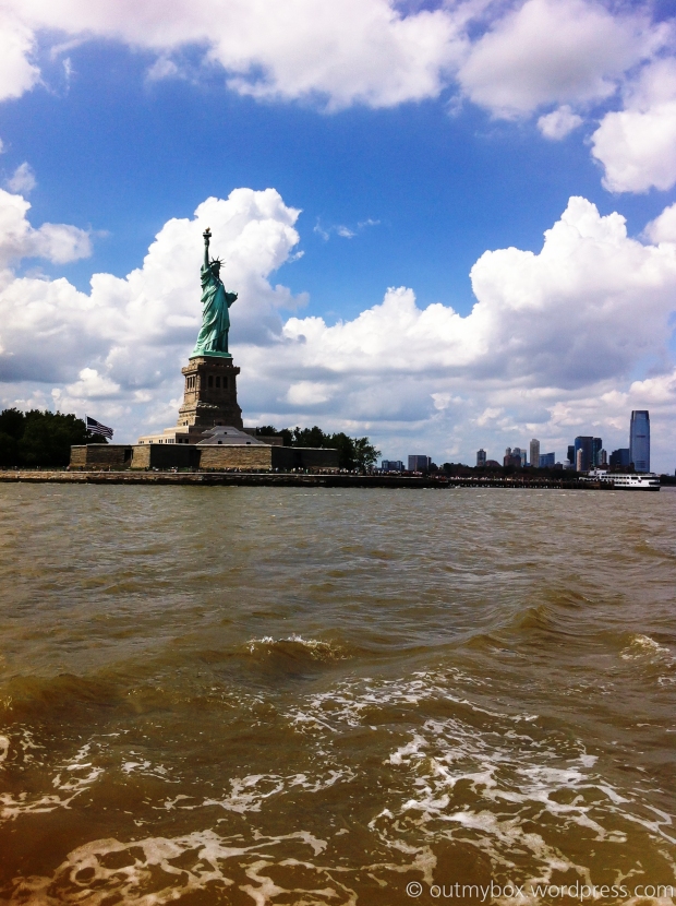 Tiny Statue of Liberty from the Ferry