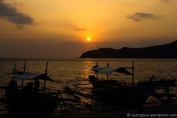 Sunset in Nagsasa Cove. Photo Credits: Simon Floreza